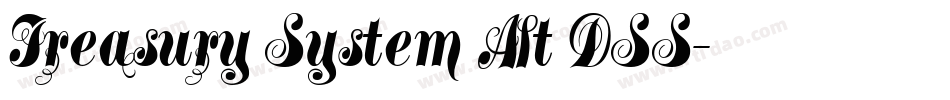 Treasury System Alt DSS字体转换